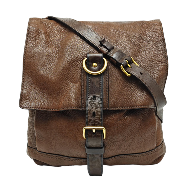 Calfskin Shoulder Bag Brown