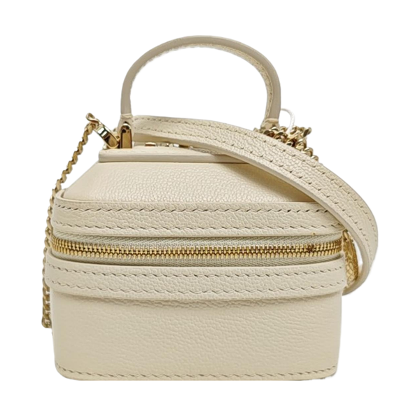 Calfskin Shoulder Bag White