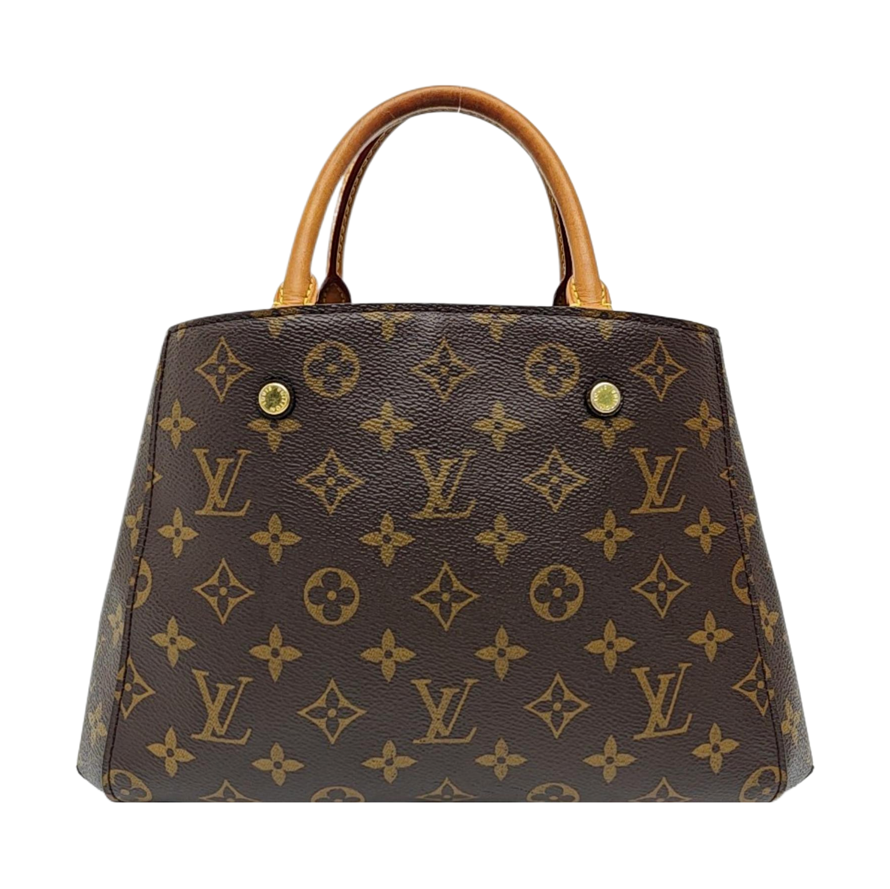 MONTAIGNE Monogram Coated Canvas Brown