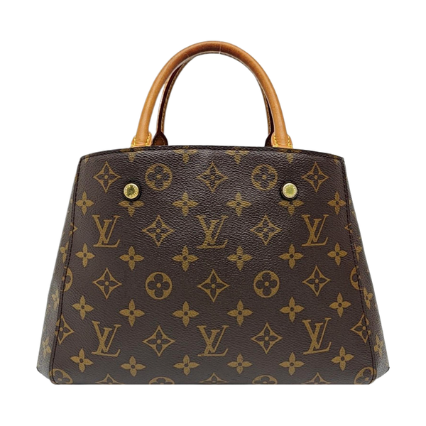 MONTAIGNE Monogram Coated Canvas Brown