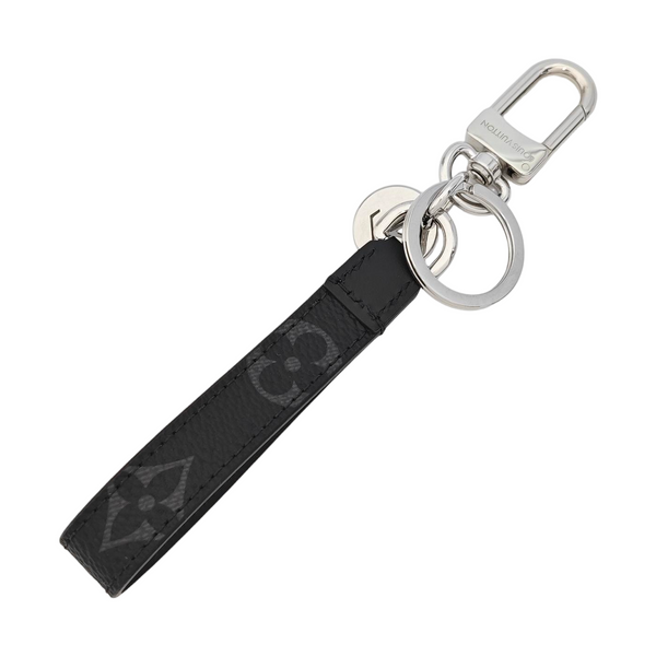 Coated Canvas Bag Charm Black
