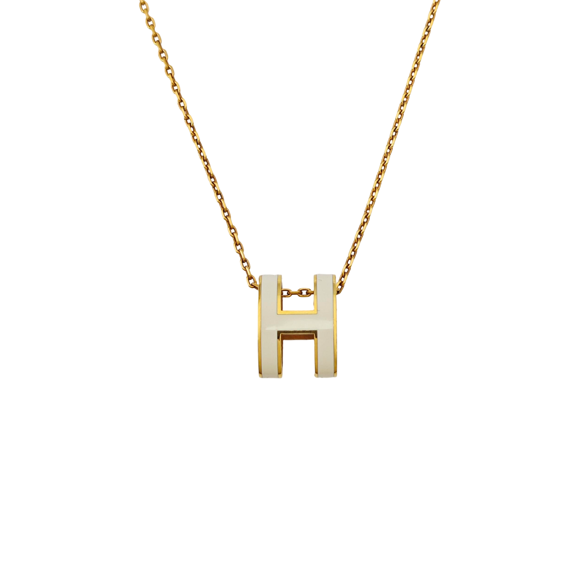 Pop H Metal Gold Necklace