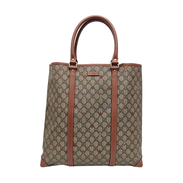 Monogram Coated Canvas Tote Bag Black
