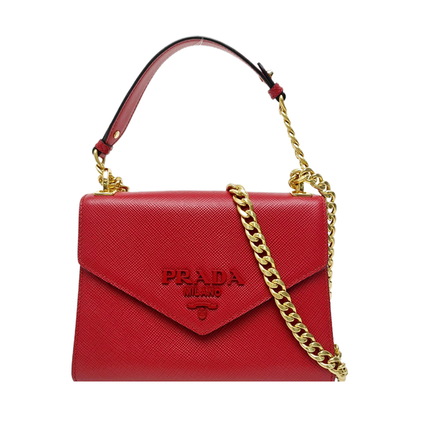 Monochrome Saffiano Calfskin Red