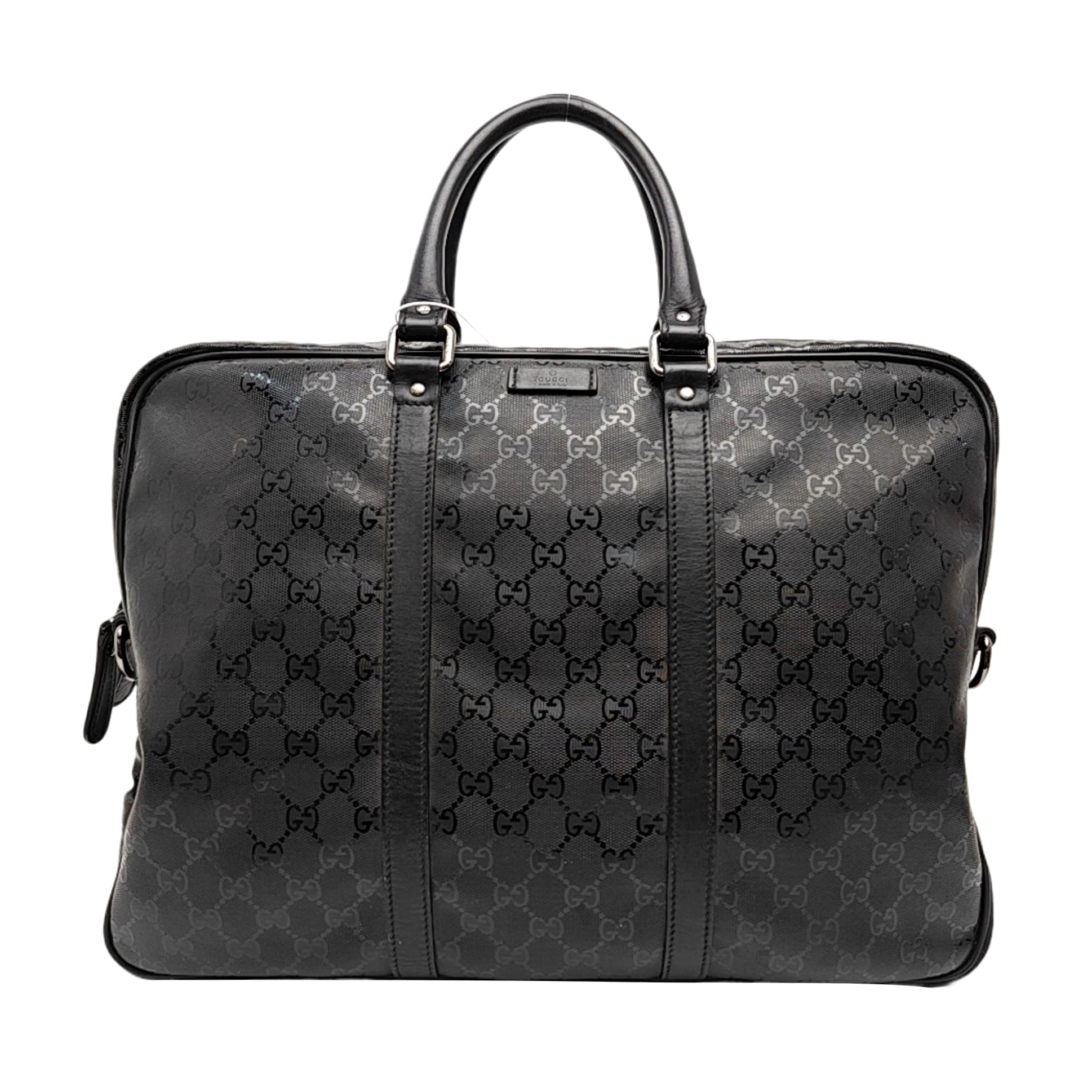 GG Imprime Coated Canvas Black
