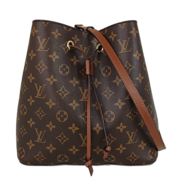 NÉONOÉ MM Monogram Coated Canvas Brown