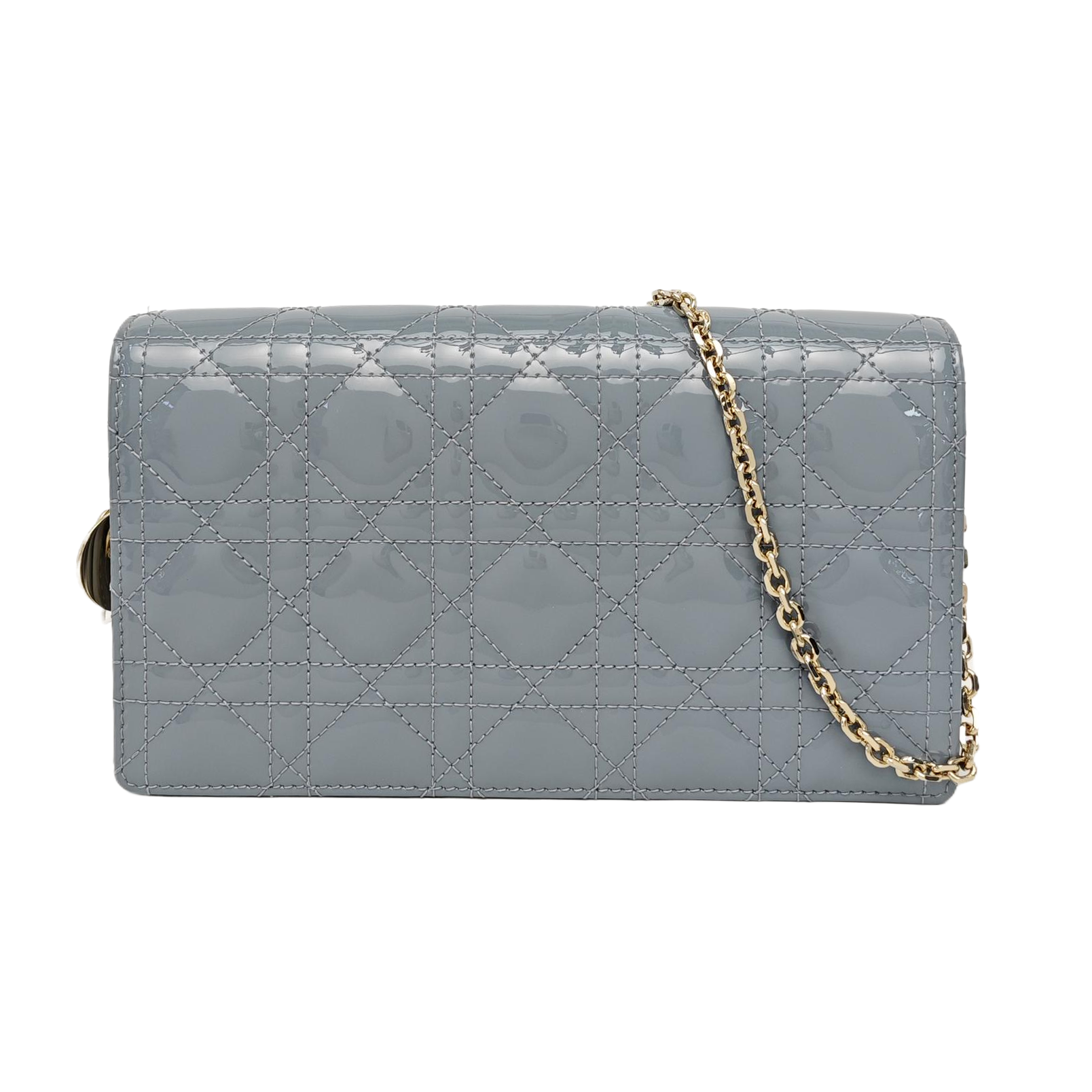 Lady Dior Small Cannage Calfskin Blue