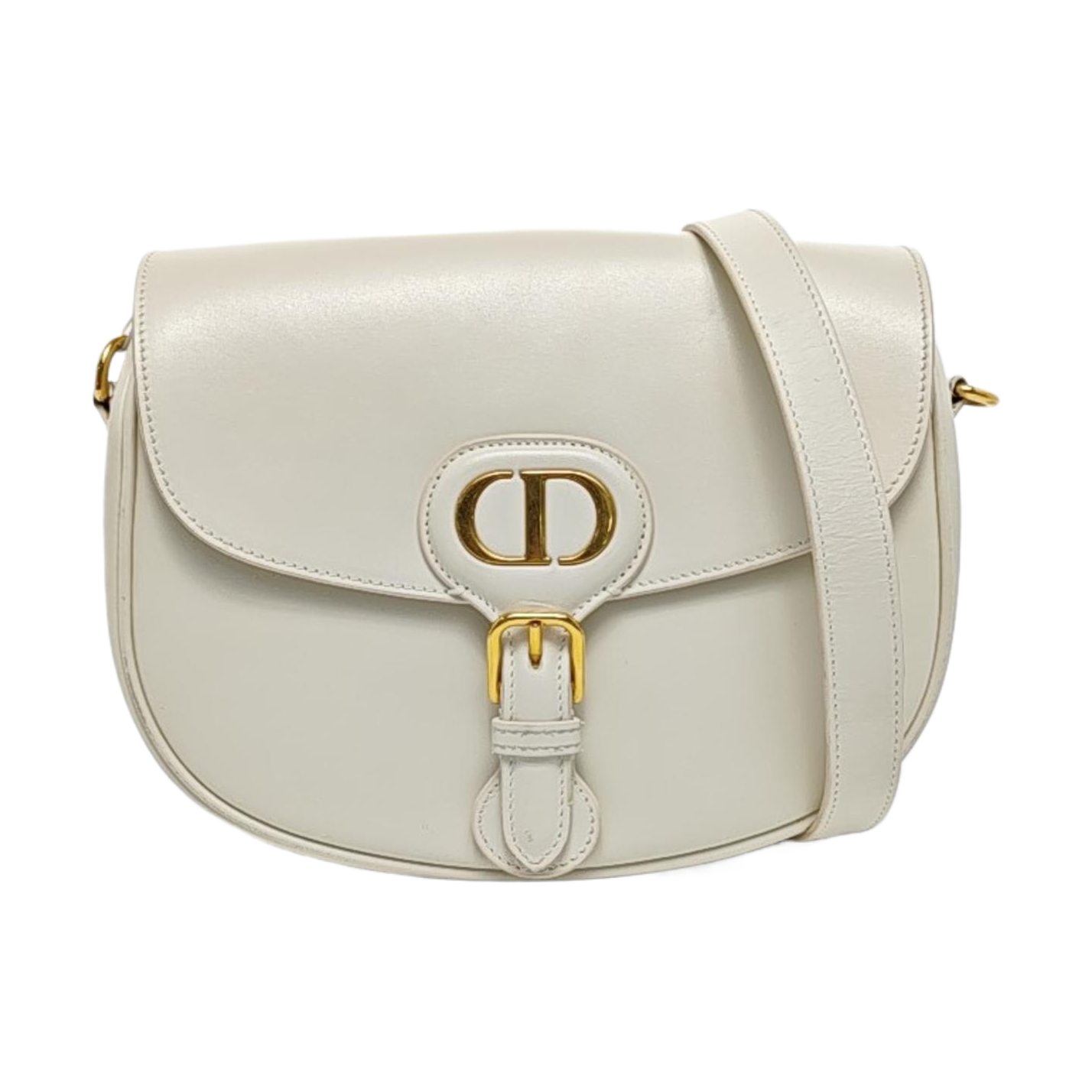 Authenticated pre-owned  Bobby Medium Calfskin White - Shoulder Bag at Looply