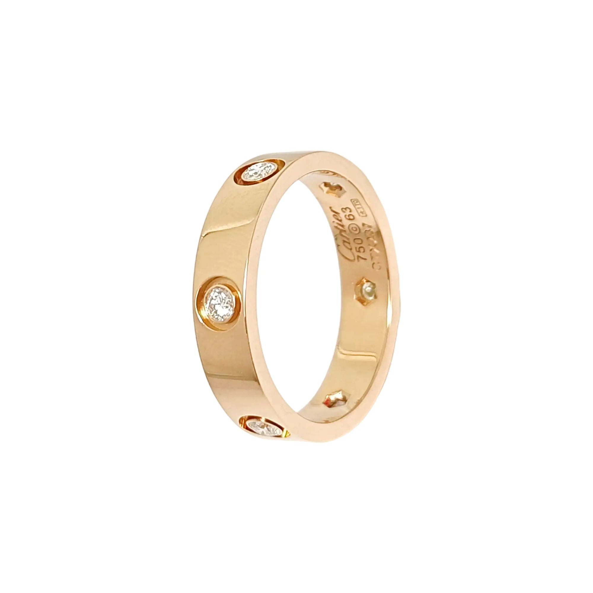 LOVE 18k Rose Gold Ring EU 63