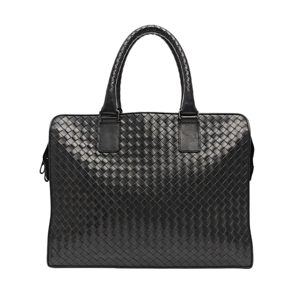 Calfskin Top Handle Bag Black