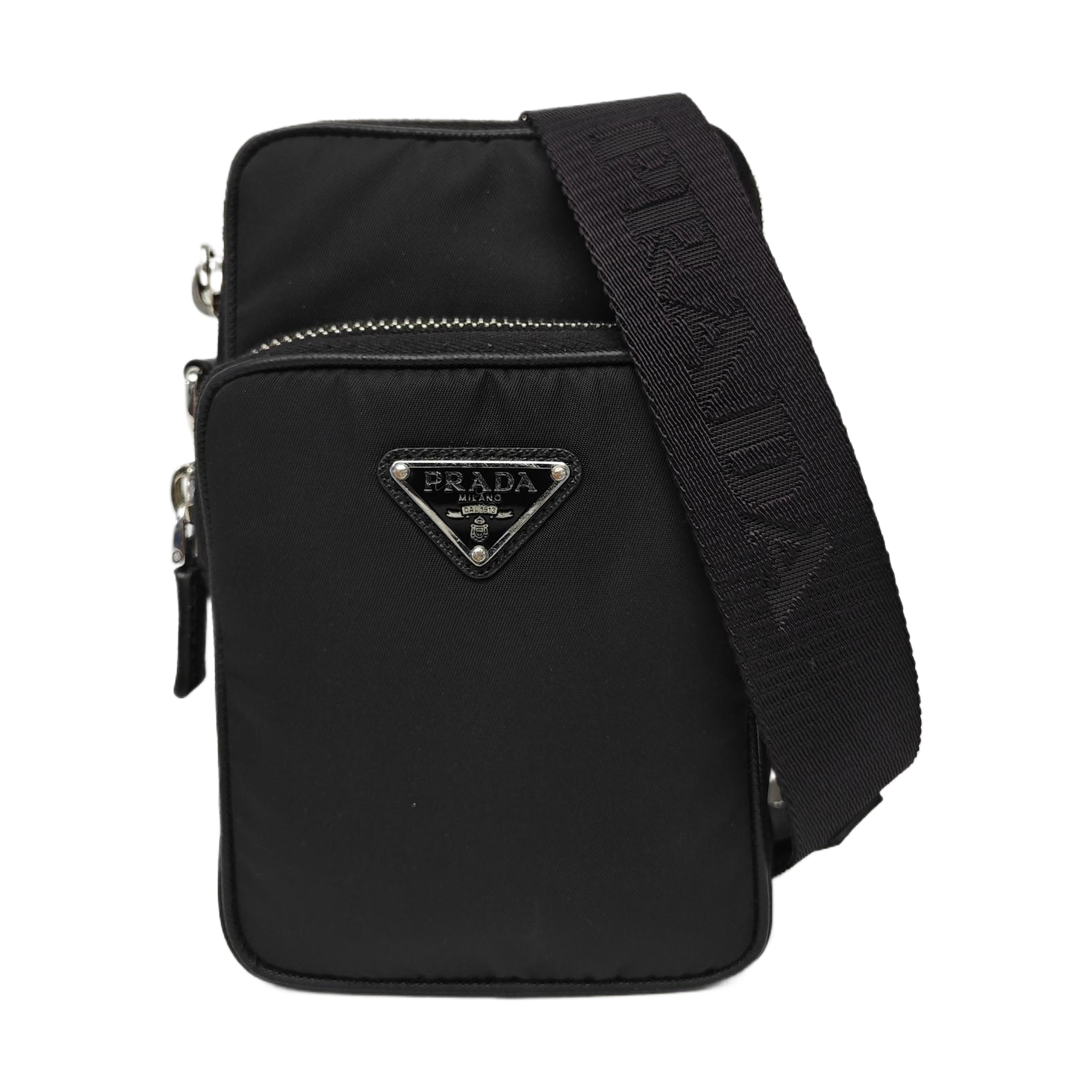 Nylon Shoulder Bag Black