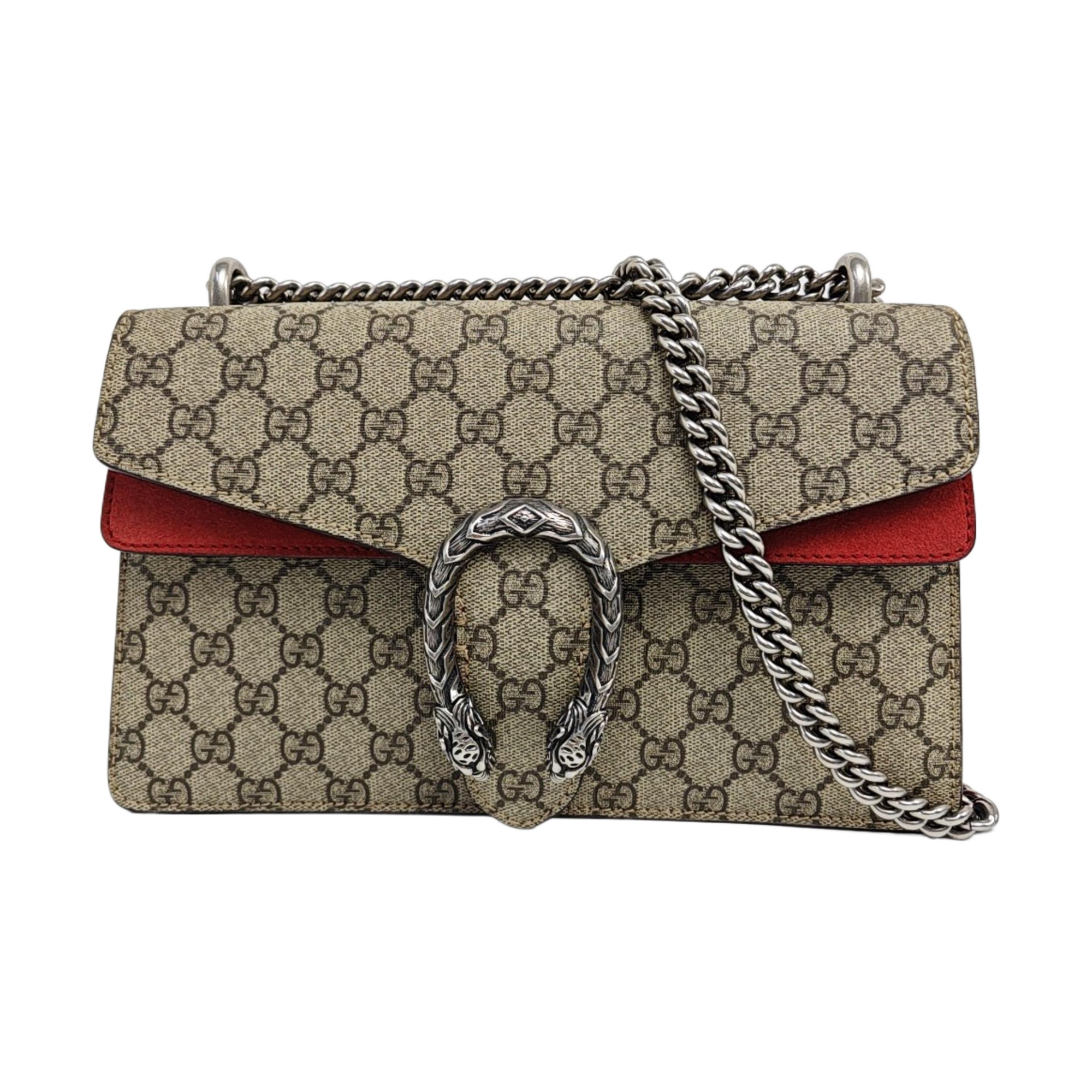 Dionysus Small Monogram Coated Canvas Black