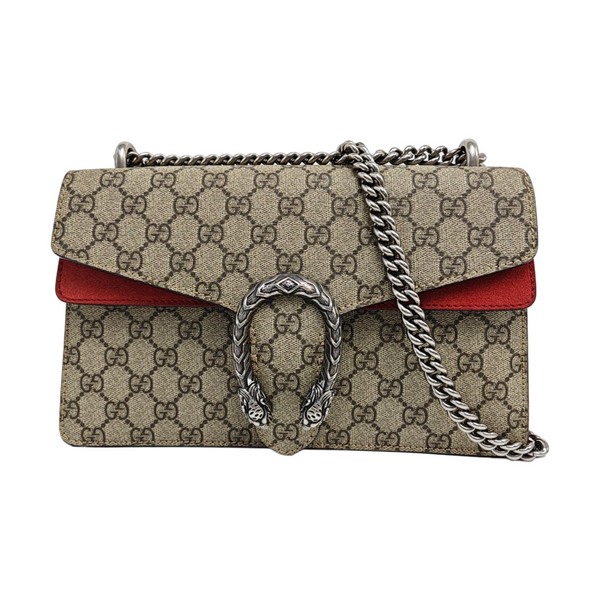 Dionysus Small Monogram Coated Canvas Black