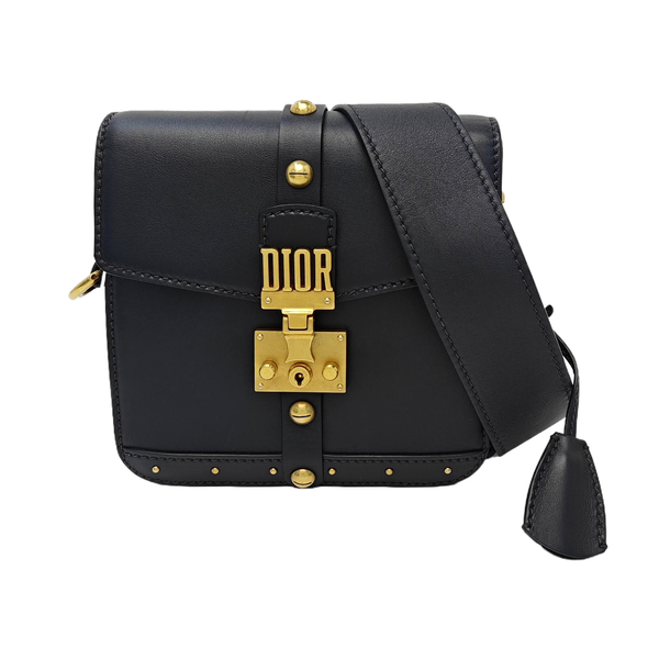 Calfskin Shoulder Bag Black