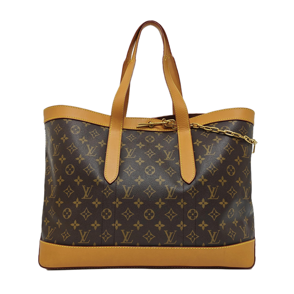 CABAS VOYAGE PM Monogram Coated Canvas Brown