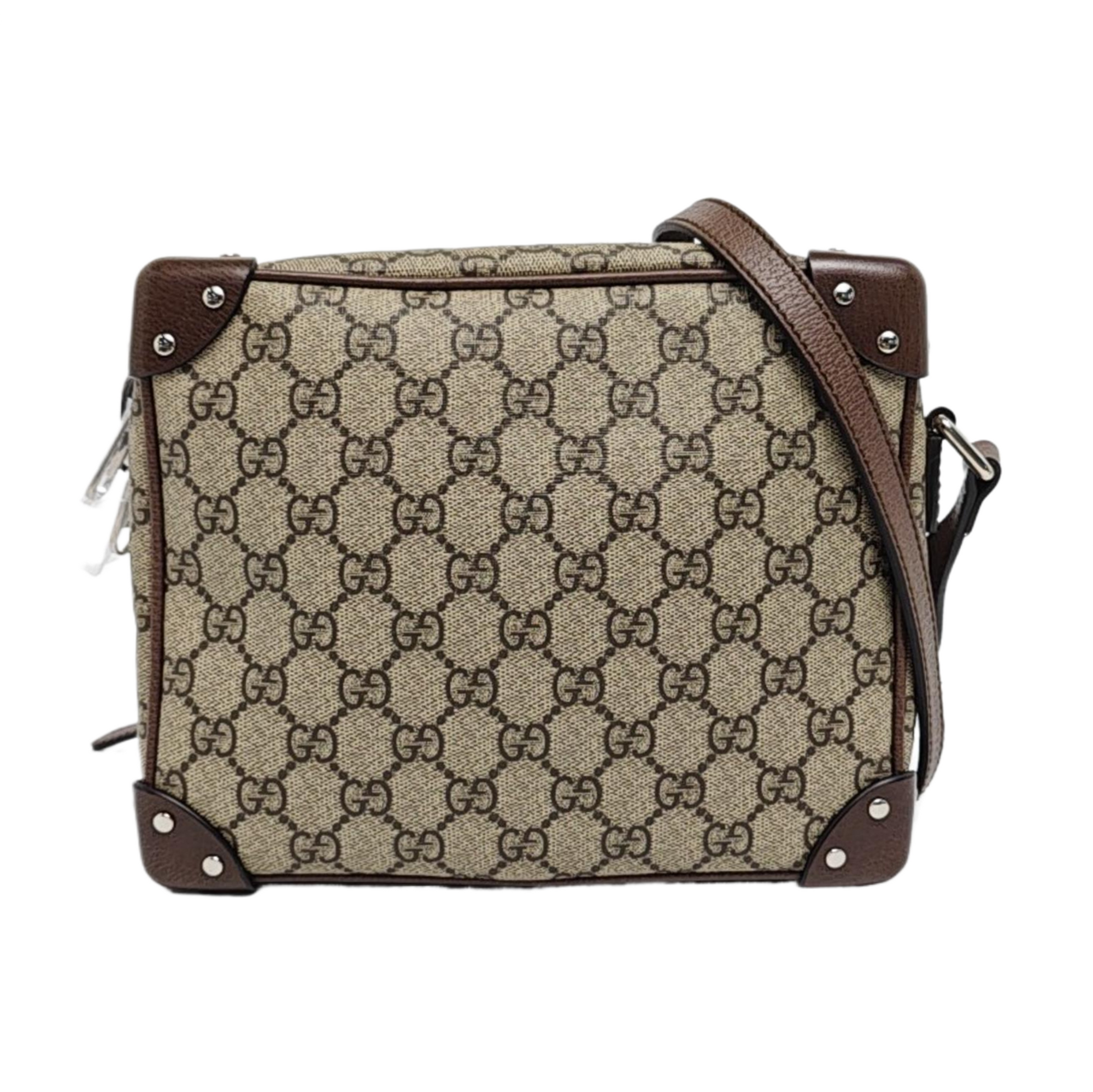 Trunk Monogram Coated Canvas Brown