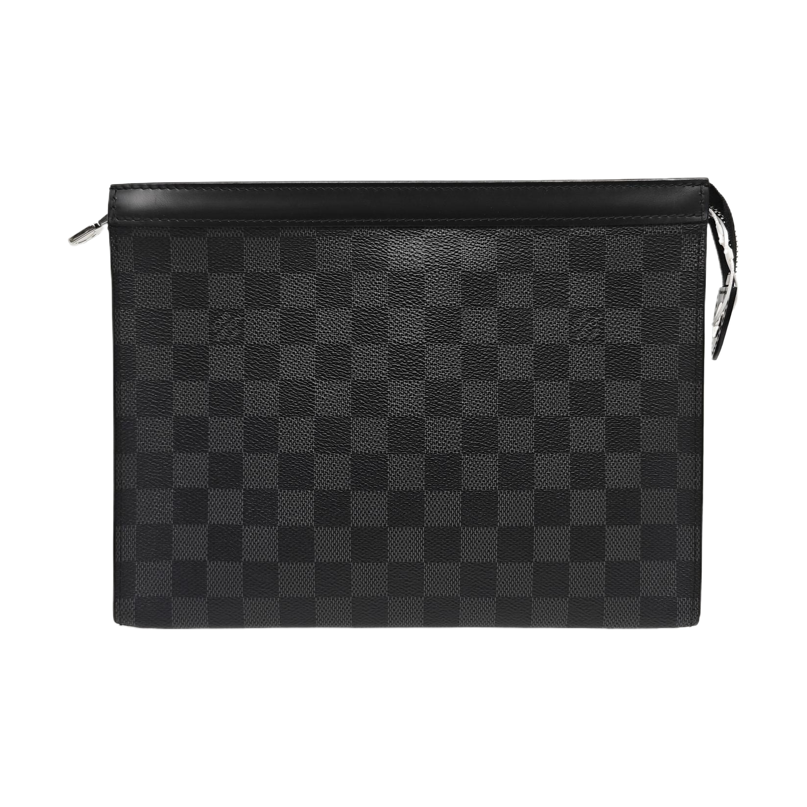 Pochette Voyag MM Damier Graphite Coated Canvas Gray