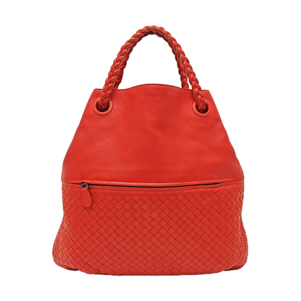 Lambskin Tote Bag Red