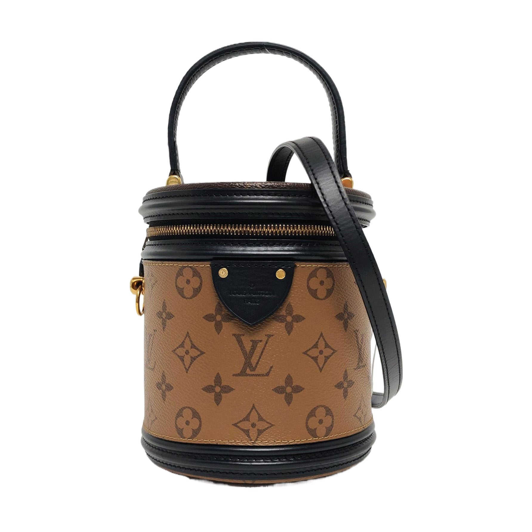 CANNES PM Monogram Coated Canvas Brown