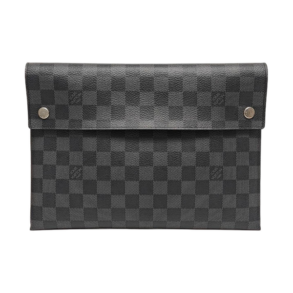ALPHA Damier Graphite Coated Canvas Gray
