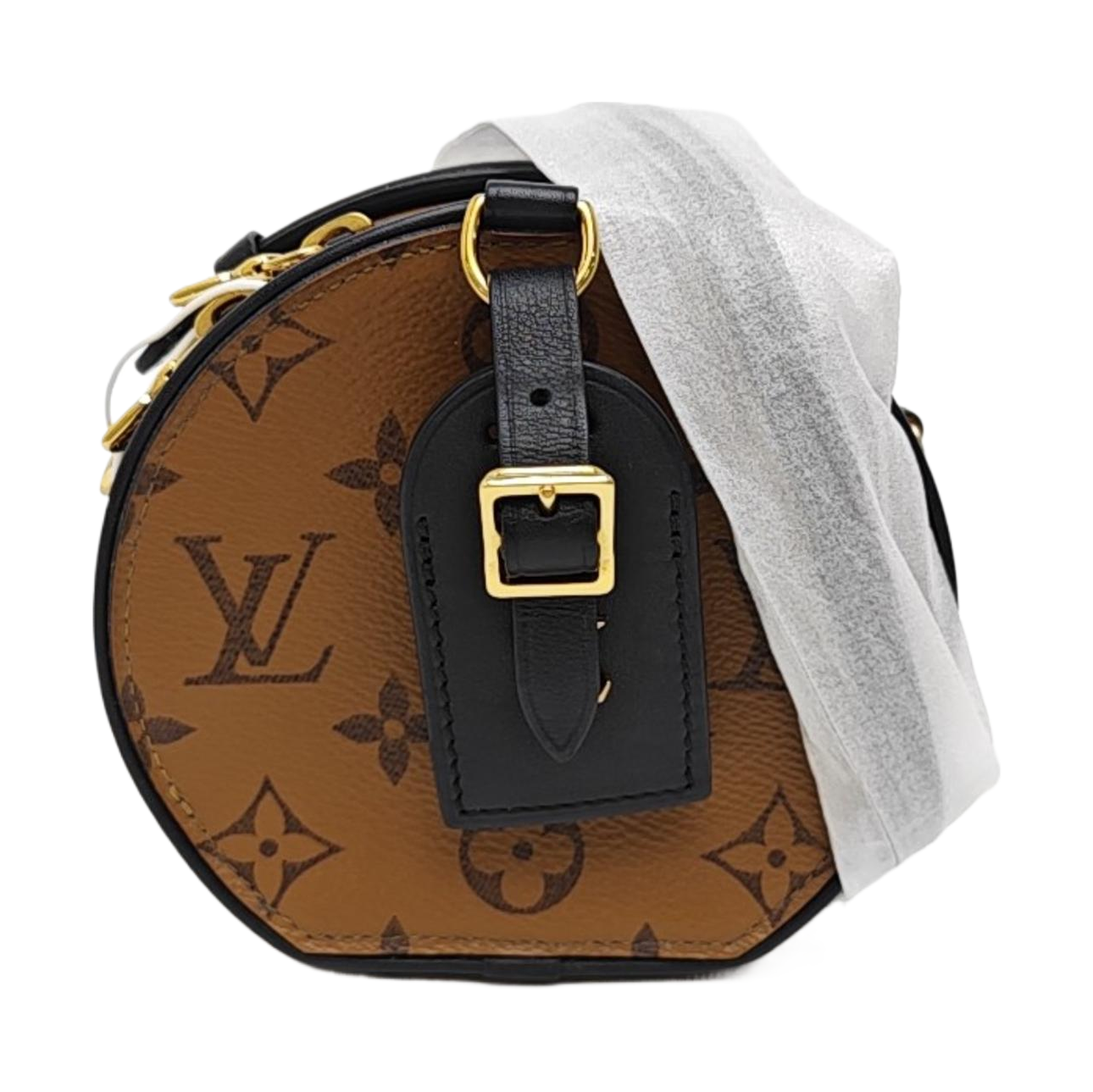 BOITE CHAPEAU Mini Monogram Coated Canvas Brown