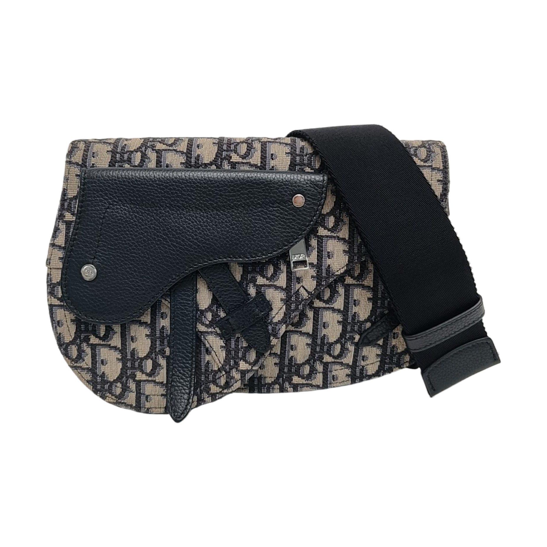 Authenticated pre-owned  Saddle Monogram Canvas Blue - Shoulder Bag at Looply
