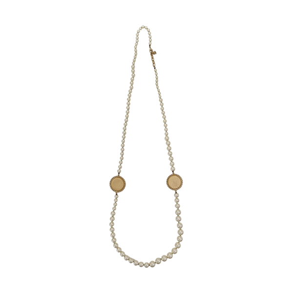 Faux Pearl White Necklace