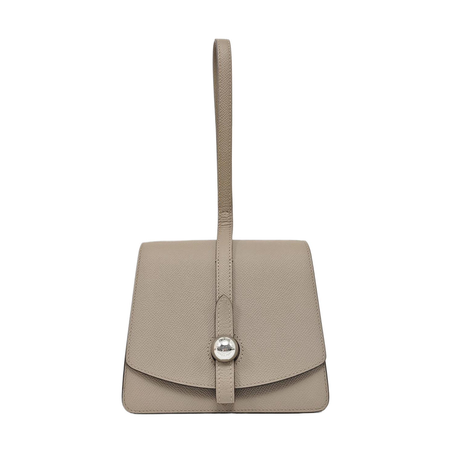 Calfskin Top Handle Bag Gray