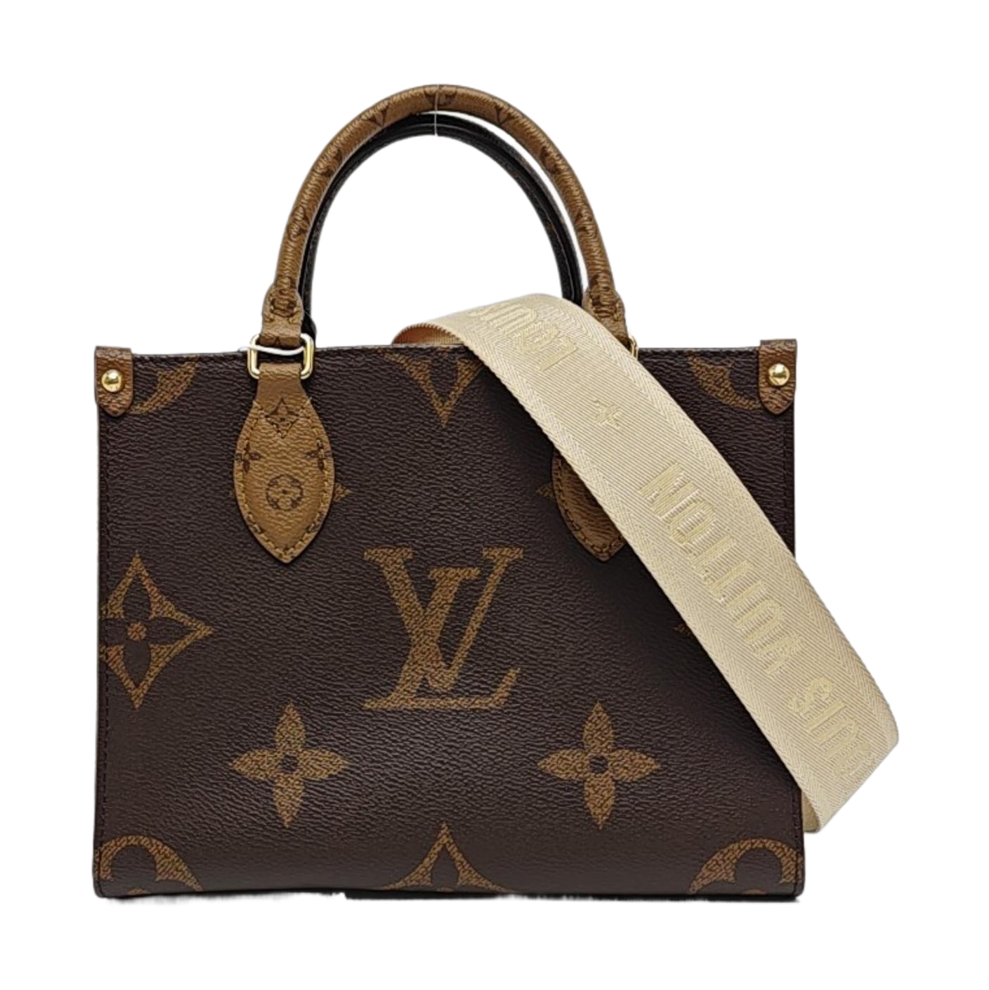 ONTHEGO PM Monogram Coated Canvas Brown