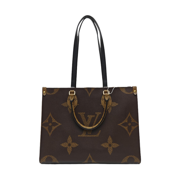 ONTHEGO MM Monogram Coated Canvas Brown