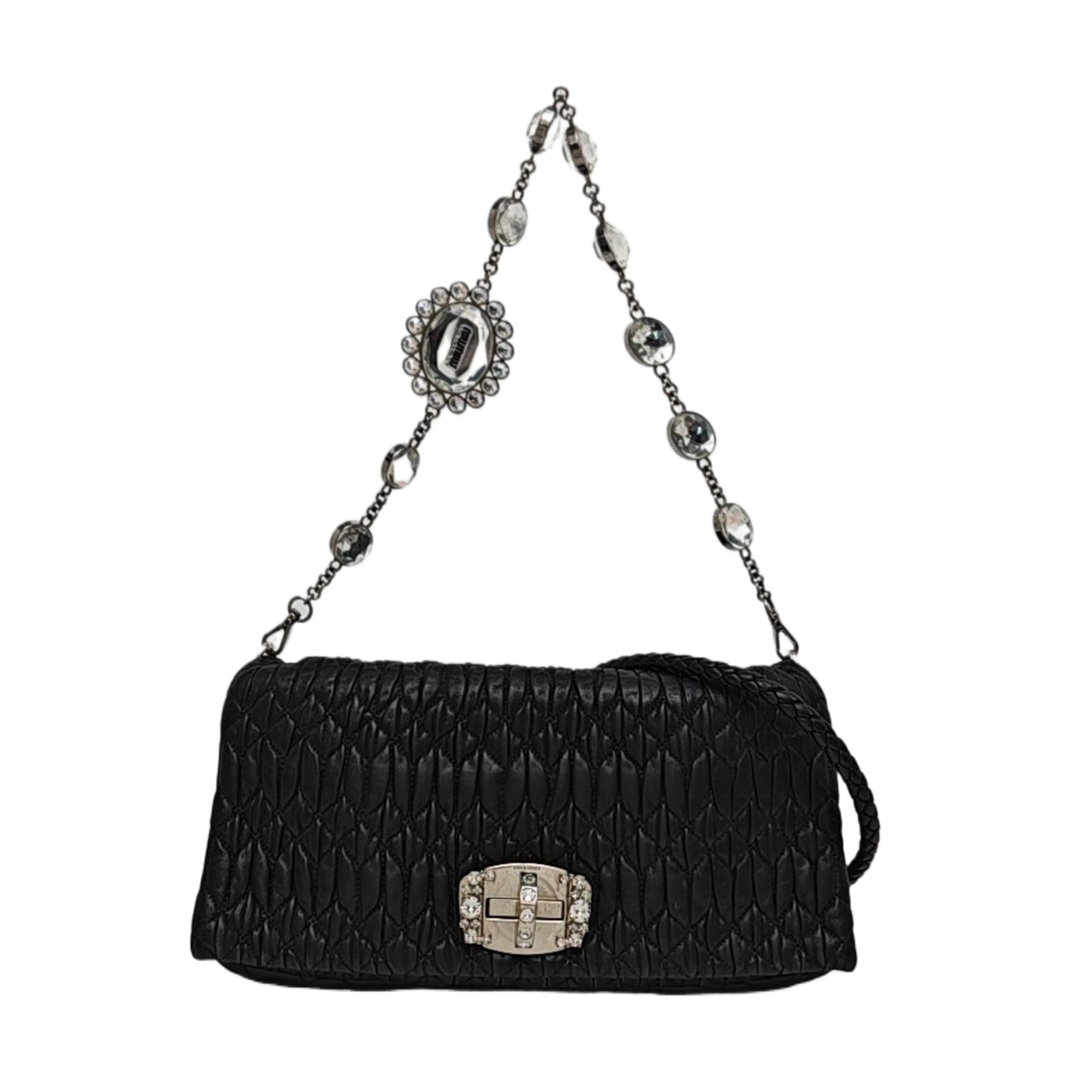 Lambskin Shoulder Bag Black