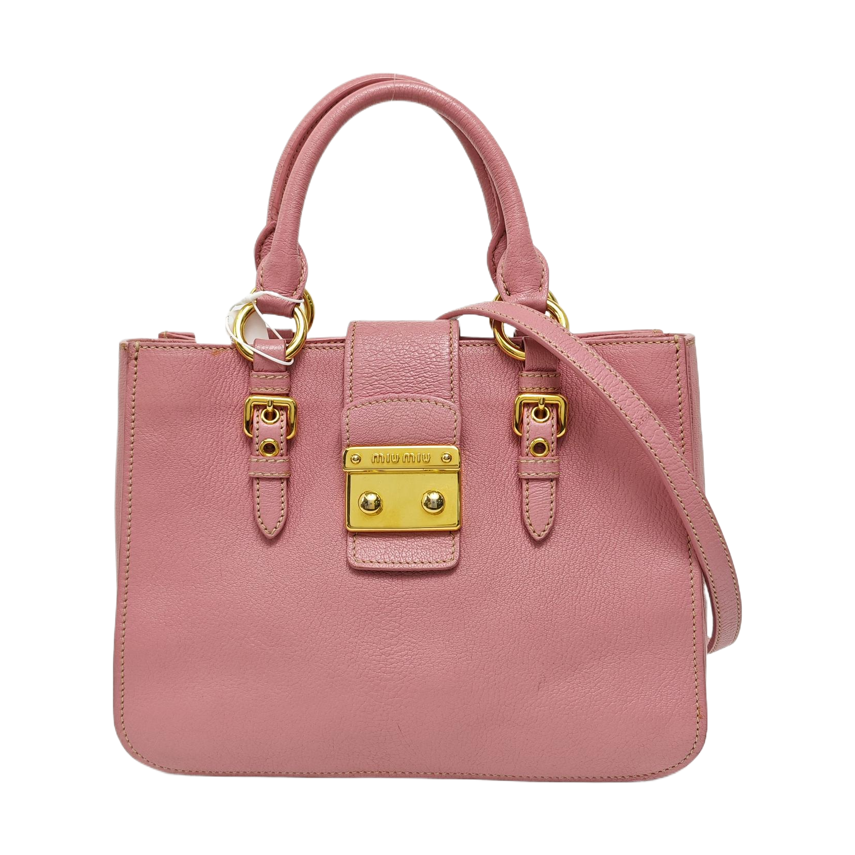 Calfskin Tote Bag Pink