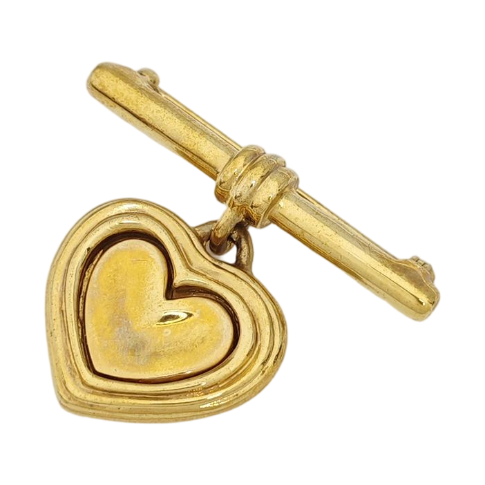 Metal Gold Brooch