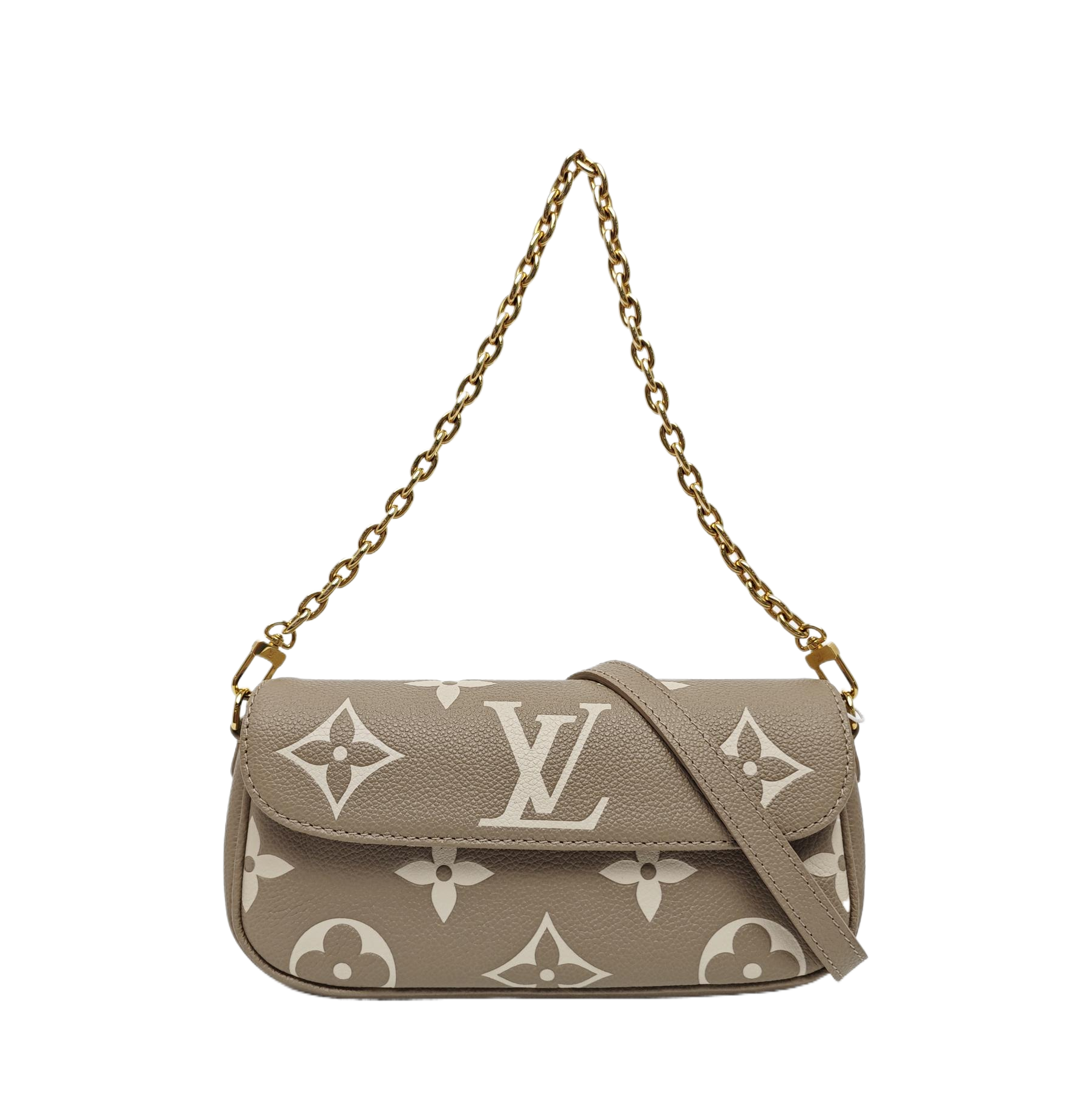 IVY Monogram Calfskin Gray