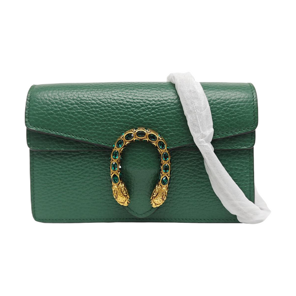 Dionysus Super Mini Calfskin Green