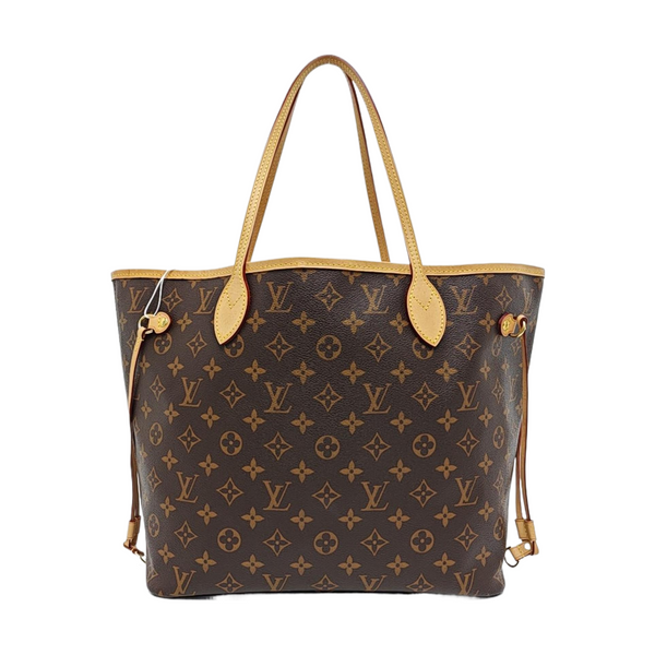 NEVERFULL MM Monogram Coated Canvas Brown