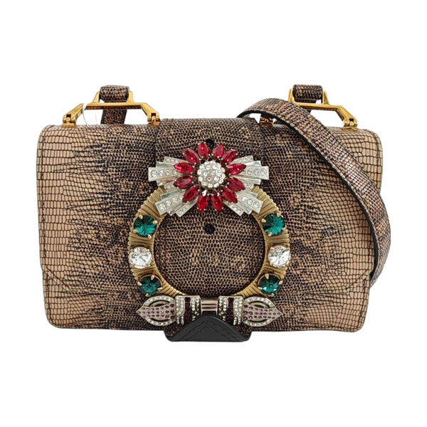 Miu Lady Calfskin Brown