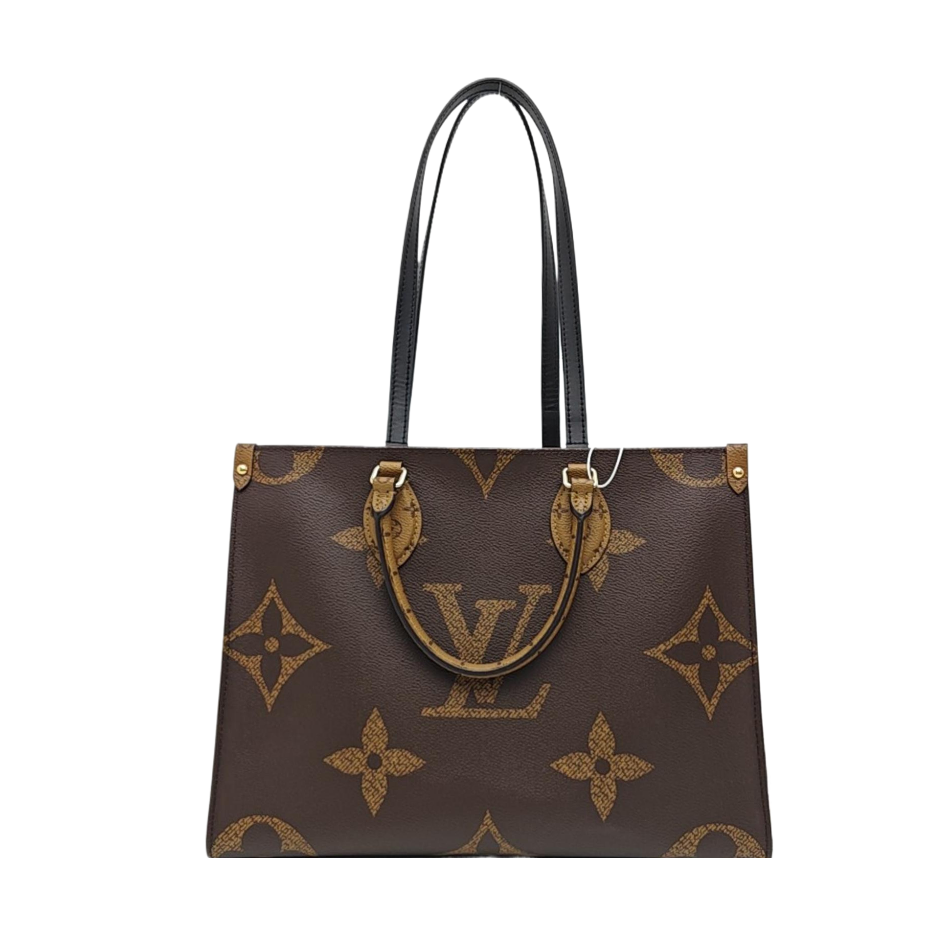 ONTHEGO MM Monogram Coated Canvas Brown