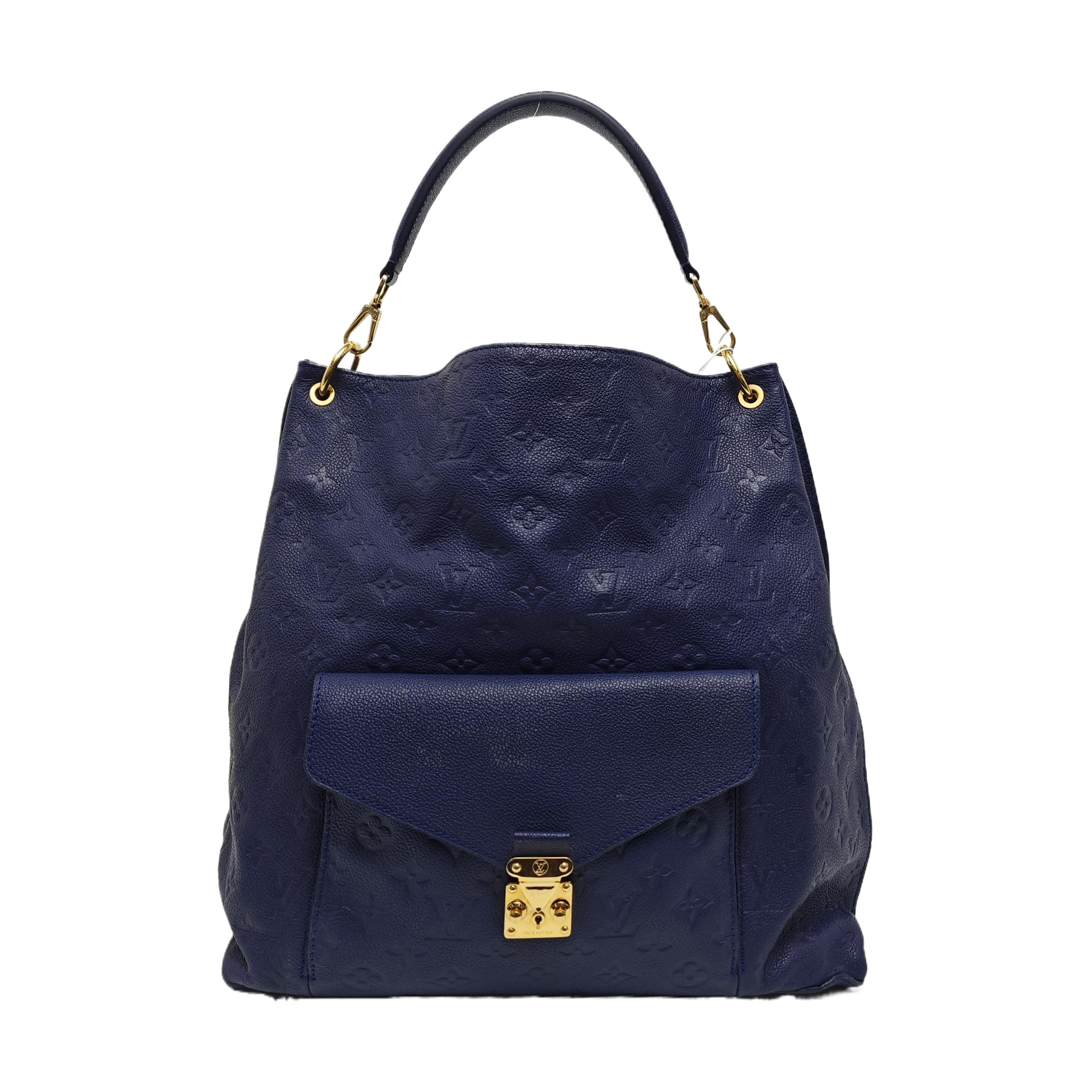Authenticated pre-owned  MÉTIS Monogram Calfskin Blue - Bucket Bag at Looply