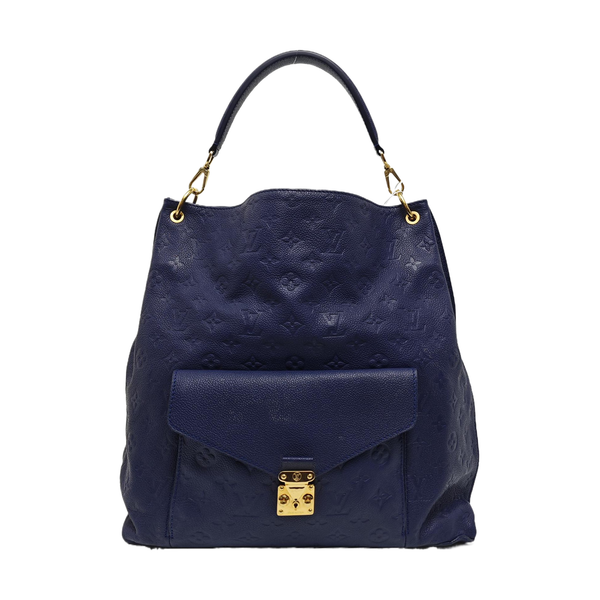 Authenticated pre-owned  MÉTIS Monogram Calfskin Blue - Bucket Bag at Looply