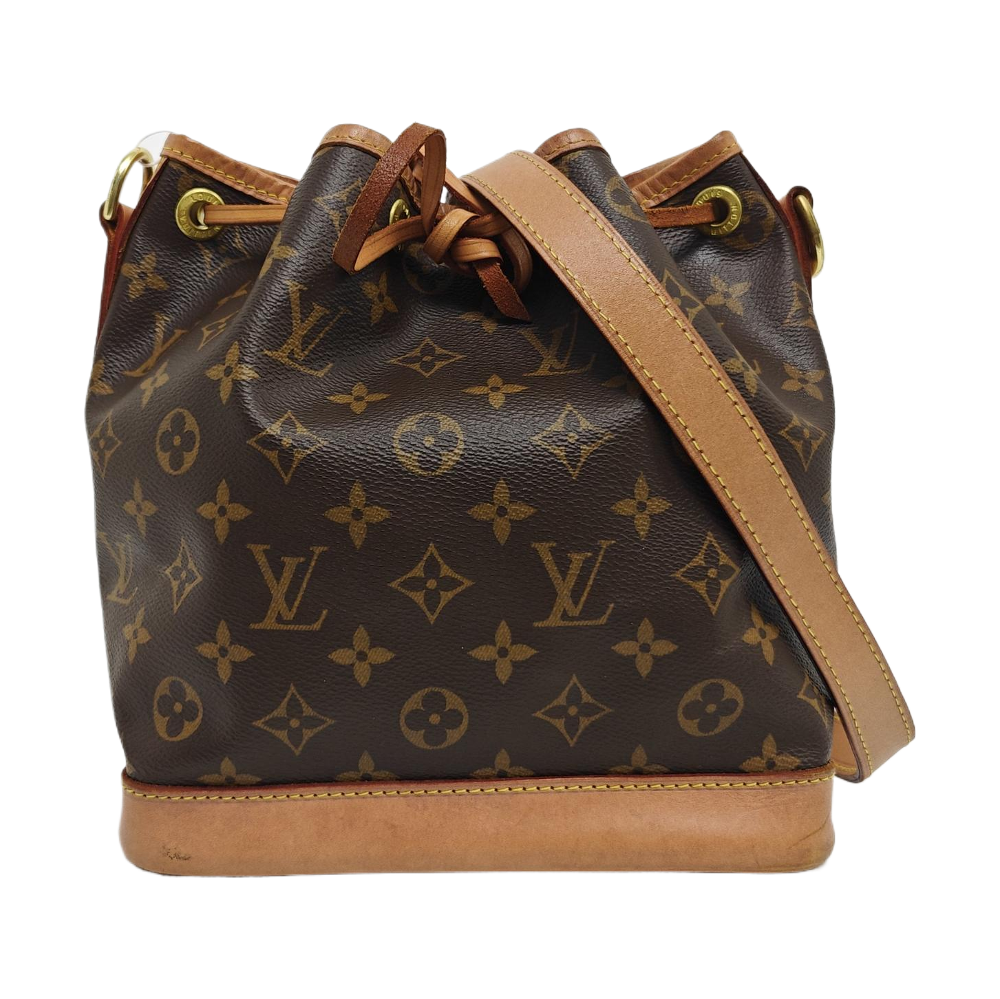 NOÉ BB Monogram Coated Canvas Brown
