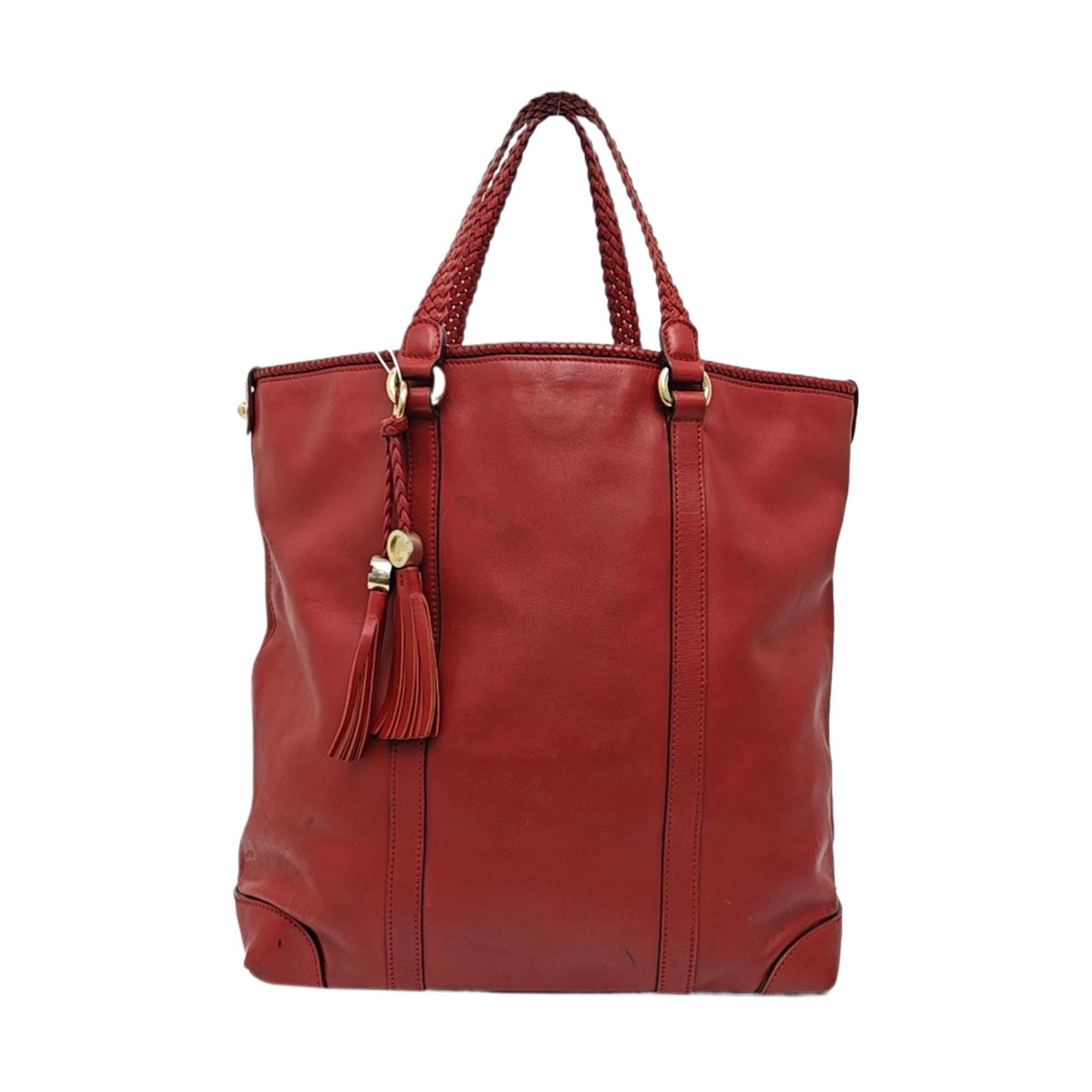 Calfskin Tote Bag Red