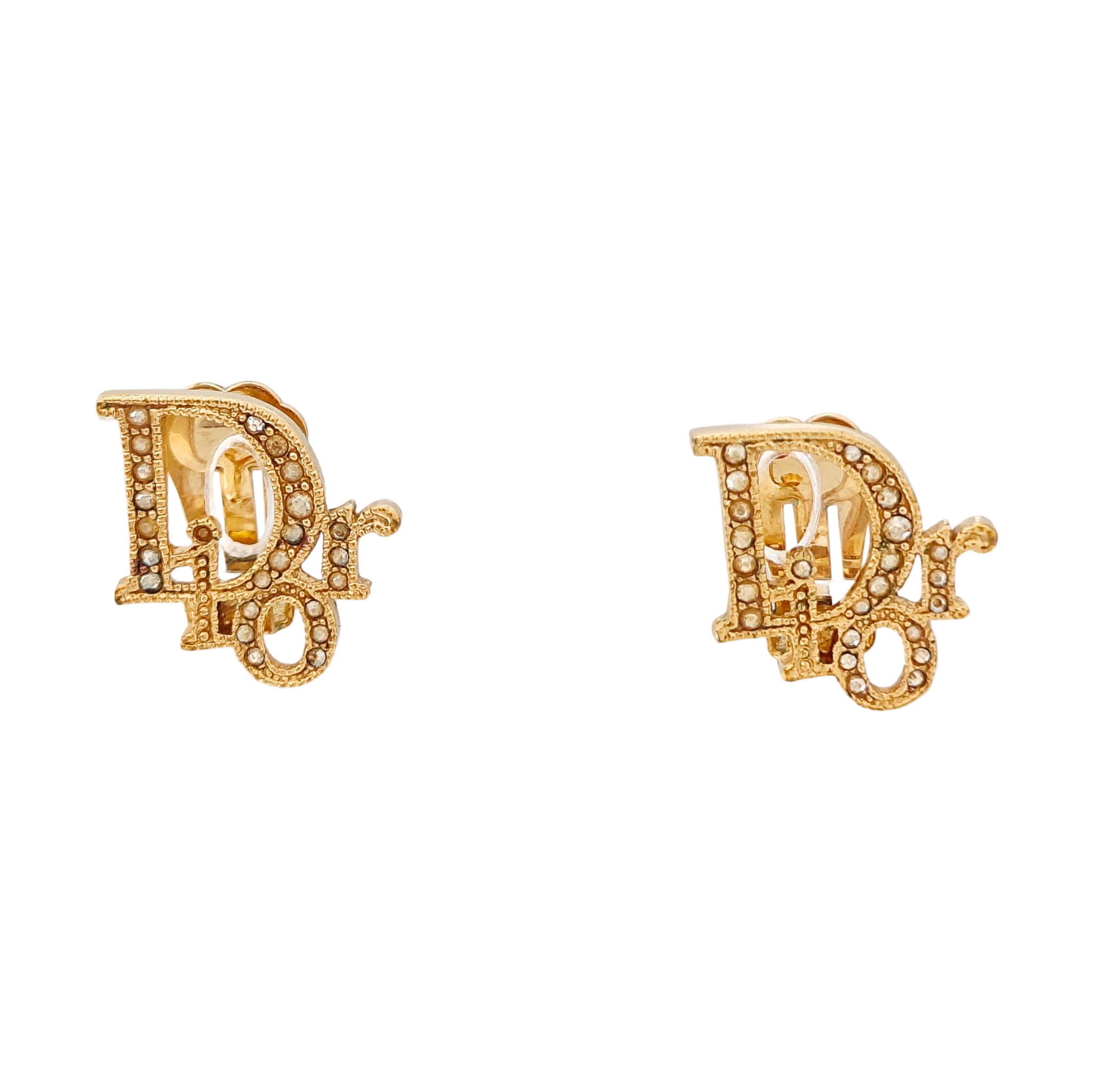 Metal Gold Clip On Earrings