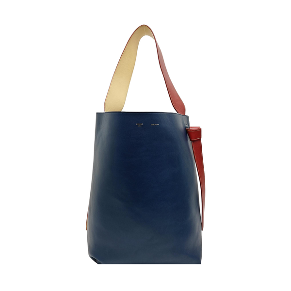 TWISTED CABAS Small Calfskin Blue