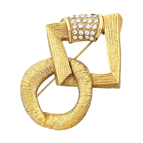 Metal Gold Brooch