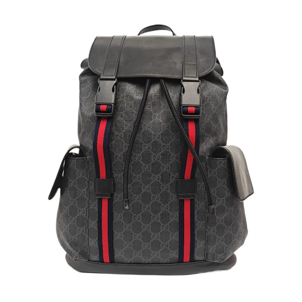 GG Supreme Monogram Coated Canvas Black