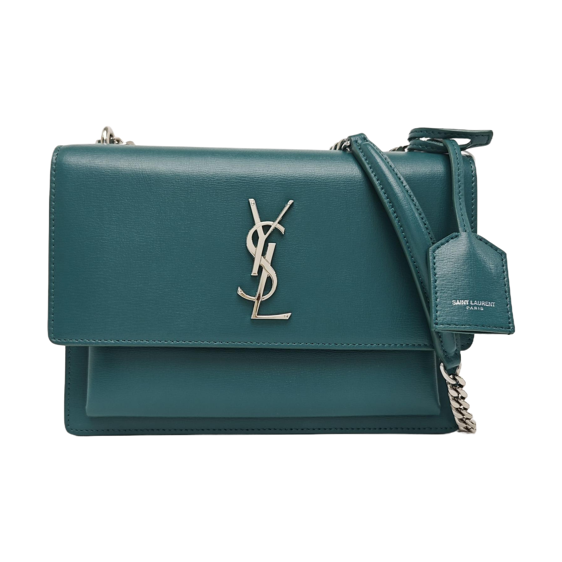 SUNSET Medium Calfskin Green
