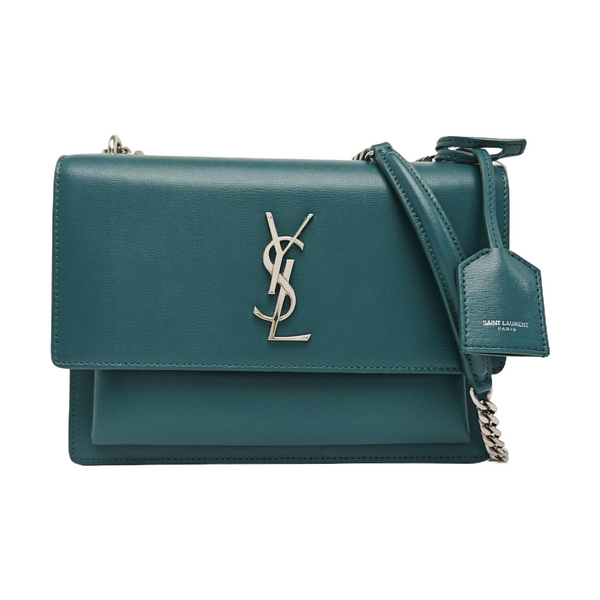 SUNSET Medium Calfskin Green