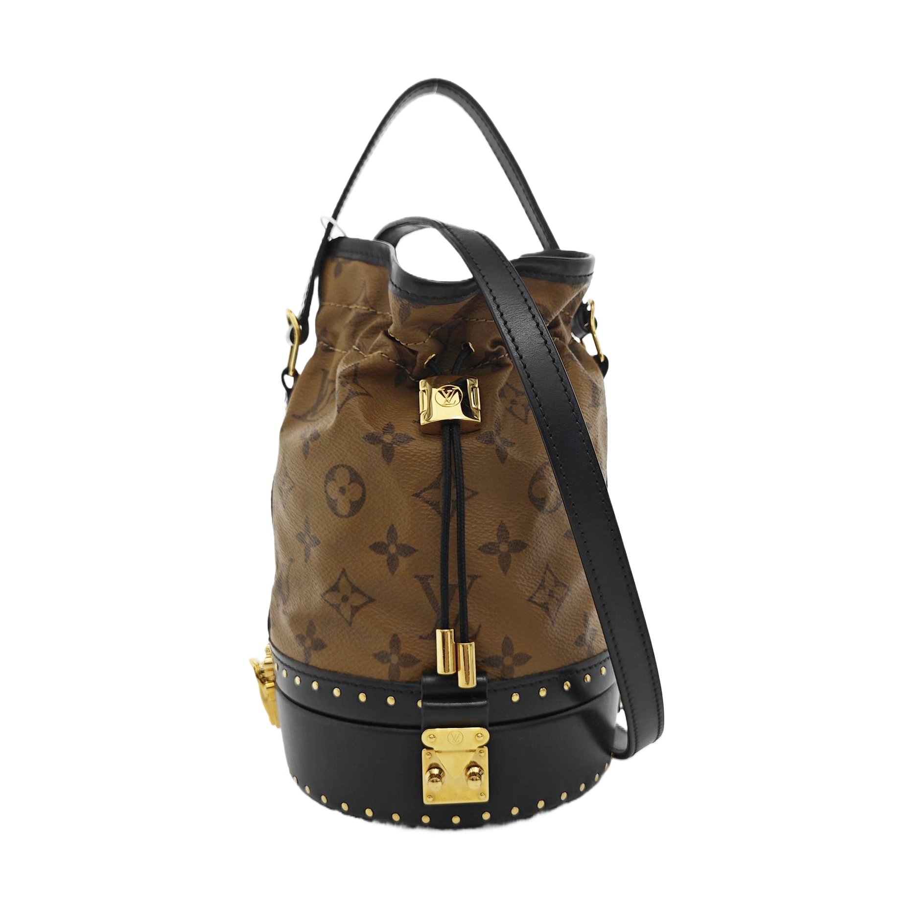 Petit Noe Monogram Coated Canvas Brown