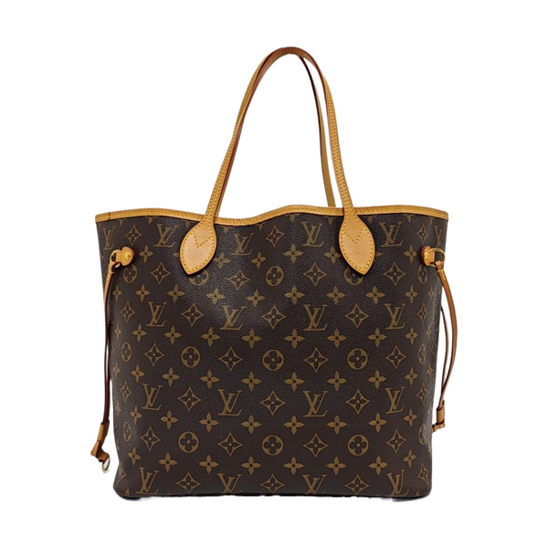 NEVERFULL MM Monogram Coated Canvas Brown